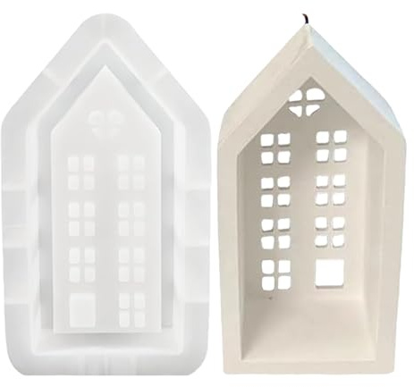 Molde para el hogar de silicona, molde de jabón para el hogar | Molde de moldeo de silicona antiadherente | Moldes reutilizables de molde de resina de silicona para yeso de vela de soporte