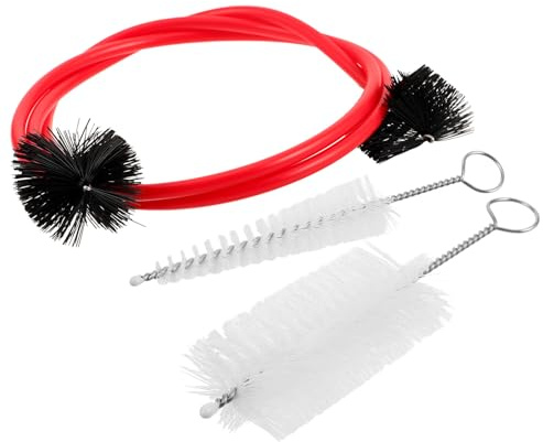 ULTECHNOVO Trumpet Cleaning Kit with Red Plastic Cleaner Brush for Effective Cleaning of Wind Instruments and Flute, Versatile Use for Musicians in Brass Instrument Maintenance