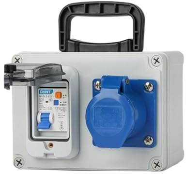EpheyFIF Boîte de jonction extérieure étanche IP65 pour contrôle de puissance, construction robuste en métal, boîtier électrique résistant aux intempéries pour jardin, terrasse, camping-car