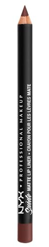 NYX PROFESSIONAL MAKEUP Suede Matte Lip Liner, Velvety-Smooth, Long-Lasting Formula For A Defined Lip Makeup Look - Cold Brew (Brown)