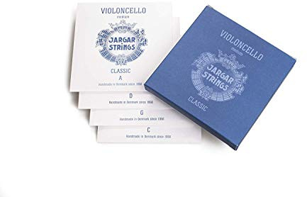 Jargar Classic Acero Cromado - Juego de 4 Cuerdas - Cuerdas de Violonchelo - Medio - Calibres de Cuerdas 59,1kp