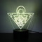 Wolostore Lampe LED Anime Manga Puzzle Millénaire Changement de Couleur USB Veilleuse et Décoration
