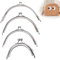 ZUWIJEQ 8 pcs Serrure Cadre Métal, Fermoir Porte Monnaie, Fermoir de Porte Monnaie, Cadre Fermoir Cadre de Sac à Main Fermoir Cadre pour Sac pour Porte-Monnaie Faisant, Cadre Porte Monnaie Accessoires