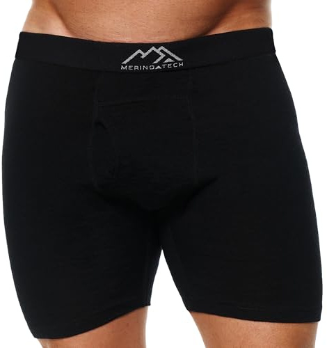 Merino.tech Calzoncillos Lana Merino Hombre - Boxer Merino 100% | Cintura elástica, sin rozaduras en entrepierna, transpirables, uso diario