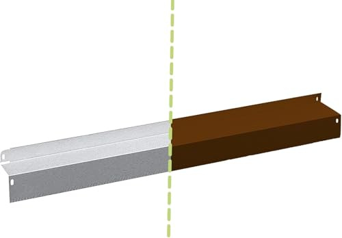 30 St. Rasenkante Comfort XXL Corten – befahrbare Mähkante & Beet-Einfassung – Rasen- und Gartenbegrenzung Metall 100 x 10 x 8 cm – wetterfest, langlebig, rostoptik – Rasenkanten-Beetkante