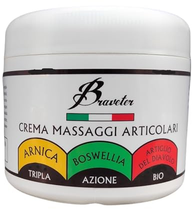 Braveter Arnica Gel Forte Crema Artiglio Del Diavolo Per Cavalli Uso Umano Boswellia Naturale 500ml Massaggi Articolazioni Muscoli BIO Azione Rapida