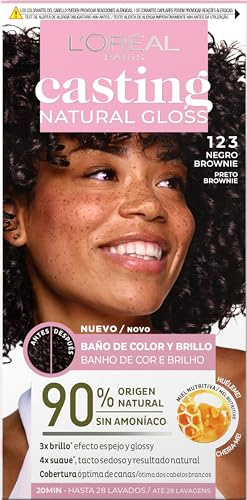 L'Oreal Casting Natural Gloss Semi Permanent Hair Dye 123 Black Ganache.