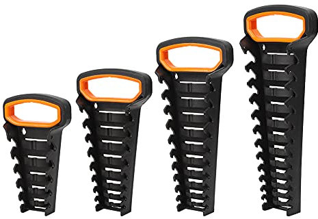 Soporte De Soporte Clasificador Llaves, Organizador De Llaves, Bandeja De Almacenamiento Enchufes, Herramienta Montada En La Pared Con Función Autobloqueo Organización Herramient(12 Capacity-Negro)