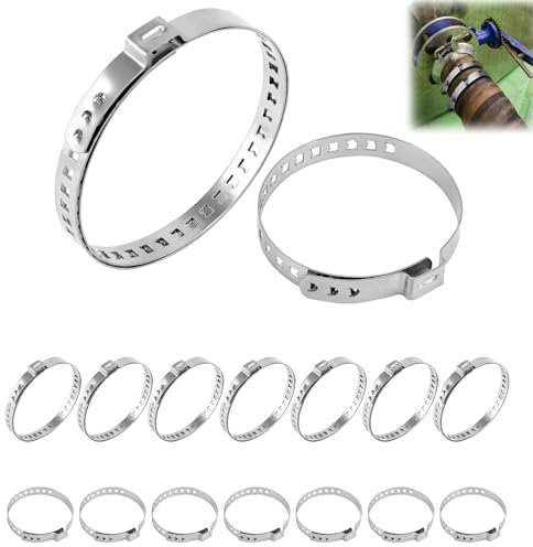 10 Stück Schlauchschellen Edelstahl,Achsmanschetten Schellen,Edelstahl Cv Schlauchschellen Set, Stück Große Und 5 Stück Kleine,Abluftschlauch Fur Die Meisten Auto