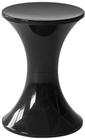 YWJLQH Pouf Ottomana Contenitore Sgabello Poggiapiedi Sedia Multiuso Design PP Leggero Adatto a Soggiorno Camera da Letto Spogliatoio Decorazione I, Nero