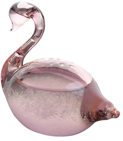 Predictor de desgaste de cristal de tormenta Elegante Cisne Barómetro decorativo de cristal de tormenta Estación meteorológica para decoración de escritorio de oficina Barómetro predictor