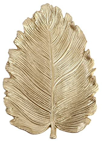 Artibetter 1 PZ Piccolo Vassoio Foglia D' oro Piccolo Piatto di Gingillo Antico Vassoio per Gioielli in Oro per Arredamento da Tavolo Mini Accessori