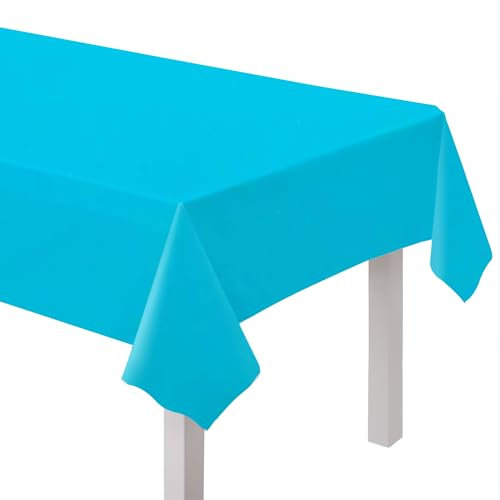Amscan 9915404-210 - Bright Blue Eco-Friendly Recyclable Paper Party Table Cover - 2.74m