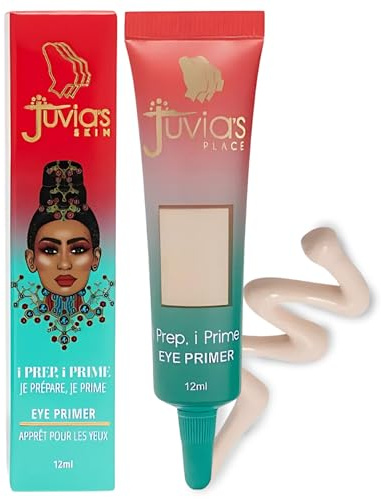 Juvia's Place i Prep, i Prime Eyeshadow - Milky White, Cream Base Eye, No Crease Eyeshadow, Eye Makeup Addition, Primer Intensifying Glitter, Matte