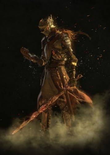Displate Metallposter Dark Souls - Lordran - The Fire Fades Plakat - Wandbilder Moderne Bilder Wohnzimmer Deko Schlafzimmer - Geschenk - Wanddeko Metall Poster 32 cm x 45 cm