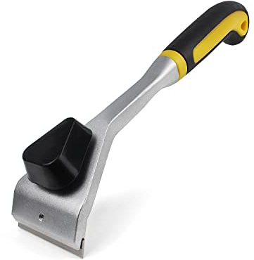 Topbidetec Rascador de pintura de carburo con cuchillas de carburo de tungsteno de doble filo de 60 mm, rascador de madera de agarre suave para quitar pintura, pegamento y barniz de lechada