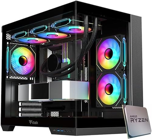 EMCA4 Computer Gaming PC Assemblato Ryzen 7 7700 - RTX 5060 TI 16GB - SSD M.2 1TB nvme Gen4 - Ram 32GB DDR5 6000mhz EXPO - ARGB - Windows 11 - B850 WIFI - Bluetooth - Dissipatore a Liquido 360mm