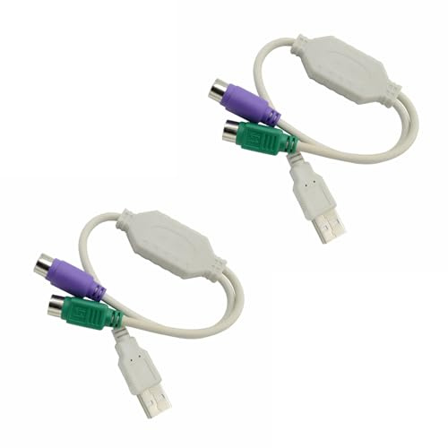 Montesy USB 2.0 A maschio a PS2s con e tastiere per la scansione PS2s a USB adattatore cavo adattatore cavo splitter USB
