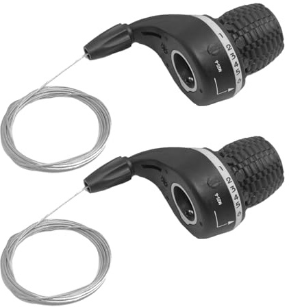 Stibtmr Manette De Vitesse Pour Vélo | Manette Tournante 6 Vitesses Pour Bicyclette Et Vélo | Levier De Remplacement Frein Vitesse Pour VTT Moto Quad