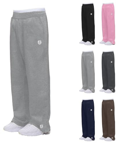 Pantalon de jogging baggy pour homme Y2K large en coton - Pantalon de sport long - Taille élastique avec poches et cordon de serrage - Pour l'automne et l'hiver - Chaud et confortable - Pour la course