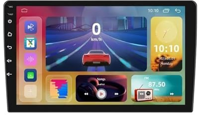 Sistema di navigazione per auto Autoradio universale Android 2 Din da 9 pollici, lettore DVD(9'' 2+32G With Carplay)
