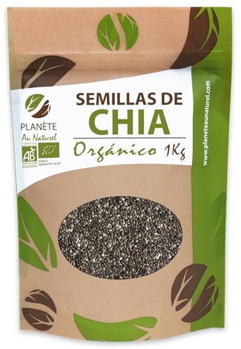 Semillas de Chia Orgánico 1 kg - Salvia hispanica - Proteínas, Omega 3, Fibras