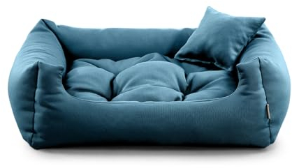 gutekissen® Stoff Hundebett Hundeliege Hundekissen Hundeliege Hundeliege Hundeliege - Langlebige Materialien und hohe Qualität NEO (2XL - 110x90, Türkis)