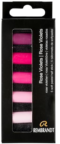 Rembrandt Set professionale di pastelli morbidi Rose Violets | 5 pastelli medi