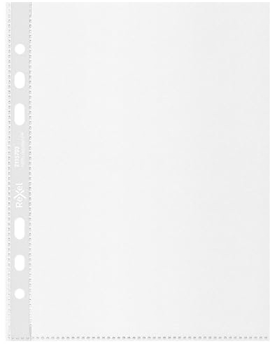 Rexel Recycle A5 Pockets, Embossed Strong PP, 70 Micron, Pack of 50, 2115703