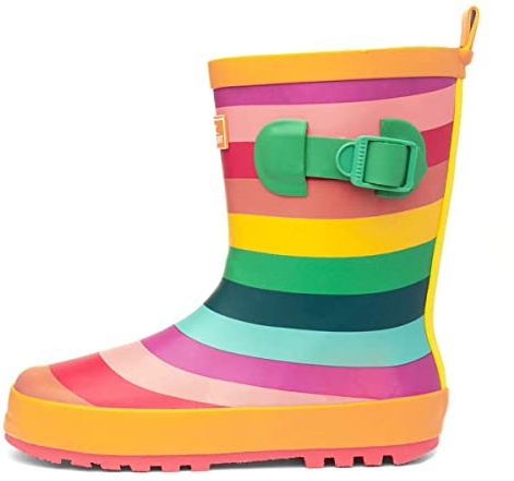 Trespass Childrens/Kids Puddle Galoshes (12 Little Kid) (Multicolored Stripe)