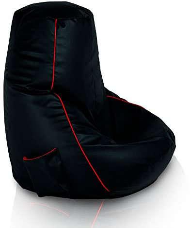 Italpouf Saccosäck Gaming, Sittsäck, för Barn och Vuxna, Fåtölj, EPS-fyllning, för Playstation PS4 XBOX360 XboxOne Nintendo, Högkvalitativ, Vattentät, Certifierade