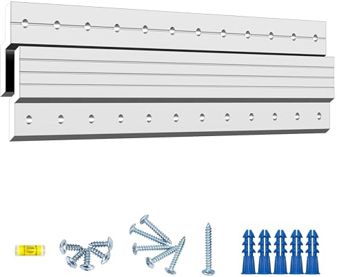 Heavy Duty French Cleat Hanger 12 inch - Z Bar Hanger Wall Mounting Brackets,French Cleat Picture Hanger French Cleat Wall Mount for Hanging Frame,Mirror,Whiteboard,Float Cabinet Shelf,Décor