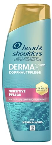 Head & Shoulders DermaXPro Sensitive Pflege Anti-Schuppen-Shampoo 250ml mit Manuka-Honig & Ceramiden. Für Feuchtigkeit