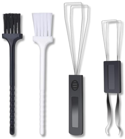 LONZIKP 4 Piezas Herramientas para Teclados Mecánicos, Incluye Extractor de Teclas y Switches, Pinzas, Cepillos de Limpieza, Universal para PC y Portátil