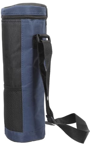 BRIGHTFUFU Bolsa Térmica Oxford para Botellas y Garrafas de Funda Enfriadora Portátil con Correa Ajustable para Picnic Camping y Uso Exterior Color Azul Oscuro