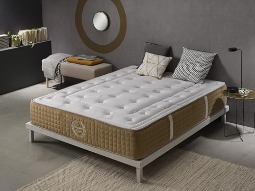 SIMPUR Koppla av | Elegans 11-zon ortopedisk minnesskum madrass 120 x 200 cm | Extra konfort madress med flera lager | djup 30 cm | handsydd | mediumfast stöd | överlägsna material
