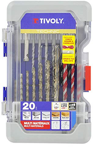 Tivoly 11901170054 Mallette Ranger T20 Mixte Perçage Métal/Bois/Béton/Carrelage/Ceram