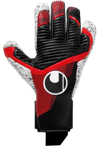 uhlsport Powerline Supergrip+ HN Fußball Torwarthandschuhe für Kinder und Herren, Torwart-Handschuhe, Torhüter-Handschuhe mit Neuer Haftschaumformel und maximalem Grip