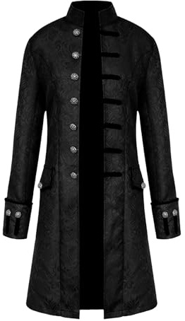 Men Steampunk Vintage Jacket Gothic Tailcoat for Halloween Cosplay Costume | Herren Gothic Steampunk Tailcoat mit Vintage Design für Halloween, Cosplay Events, Karneval und Motto-Partys