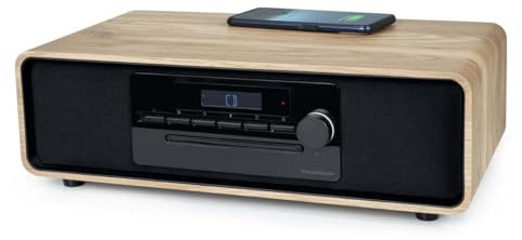 Microsistema Bluetooth - THOMSON - Nero - Radio FM/CD/MP3/USB/Induzione, 60W, Equalizzatore, Telecomando, Alimentatore. 230 V