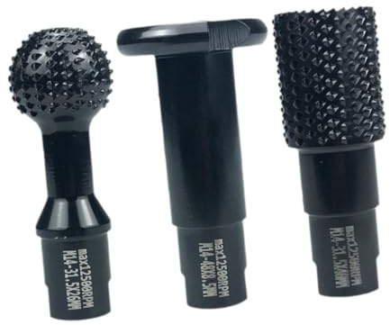 MAGICLULU Fresa Giratoria Esférica Tallar Madera Cabezal Rectificado Herramientas Carpintería Accesorio Ángulos