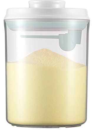 Caja Portátil de Leche en Polvo,Sellado Caja Transparente Leche en Polvo, Caja de Almacenamiento de Leche en Polvo, Para Almacenar Leche En Polvo, Frutas y Alimentos Para Bebés (1000ML)