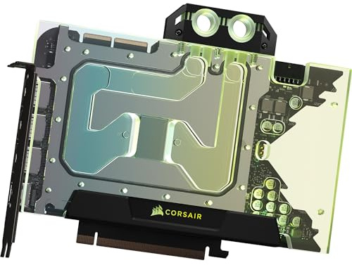 Corsair Hydro X Series XG5 RGB 3090 Ti FOUNDERS EDITION GPU Water Block - For NVIDIA GeForce RTX 3090 Ti FE (Nickel-Plated Copper Cold Plate Construction, Fully Transparent Flow) Black