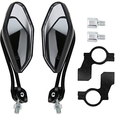 Cykelbackspegel, Handlebar Bike Mirror Mountain Bicycle Retro Reflector 360 Graders Justering Sidospegel Universell Cykling Reflektera Bakåtsiktstillbehör för Cykel, Skoter, Motorcykel