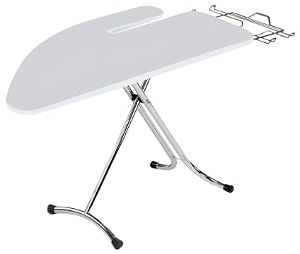 Top House Italia Festival Plus Asse da Stiro con Stiramaniche - 125x48 cm - Salvaspazio, robusto, pieghevole - Copriasse anti piega termoriflettente