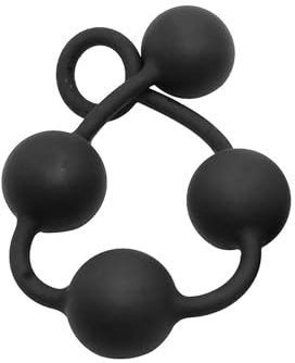 Qiyasex Silikon Analkugeln Anal Kette Mit 4 Kugeln Analplugs FüR Eine Sexuelle Stimulation Schrittweise, Dildo Beads Sexspielzeug MäNner Frauen Extra Lang Hook Anus Masturbator Sex Toy(L)