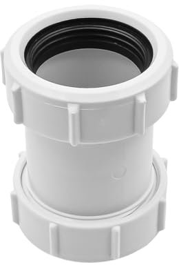 Alnicov Tuyau d'évacuation Raccord de 1/2 Compression, connecteur de Tuyau Droit 40mm Compression adapté au Menuisier de Tuyau d'évacuation de Bain 1/2