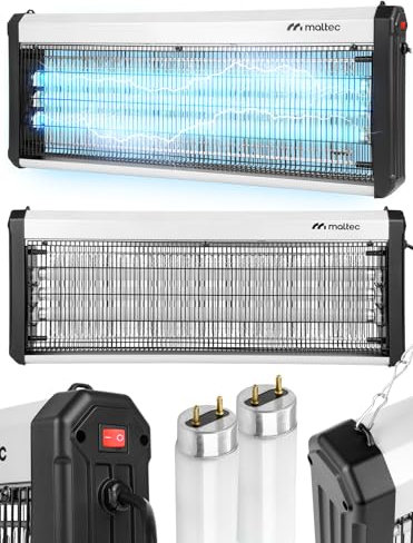 MalTec Destructeur d'insectes électrique - 60 W - Lampe anti-moustiques - Lumière UV - Pour intérieur