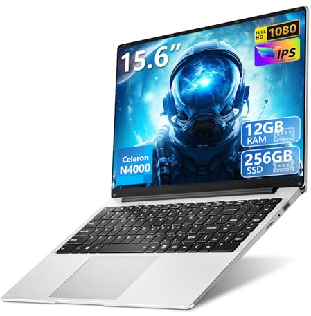 15.6 inch gaming laptop,N4000 Processor,12GB RAM 256GB SSD,Notebook Computers Laptops 1920x1080 Display,WiF5,Mini HDMI, win 11 pro,Laptops for Students,Business Work,gaming laptop cheap,lap top