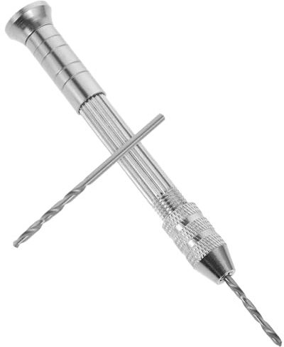 Toddmomy Perceuse Manuelle Professionnelle en Métal Jeu de Forets Longs et Courts pour Pot de Fusion Cire Bougie, Outil Pratique DIY Moulage de Bougies